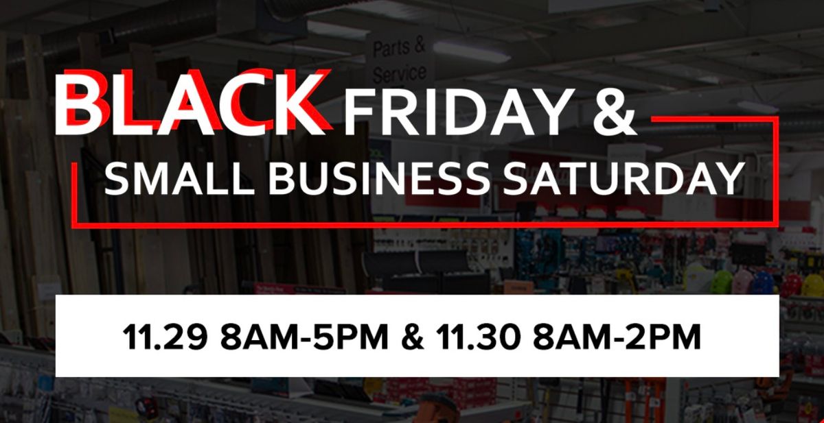 Black Friday and Small Business Saturday Sale