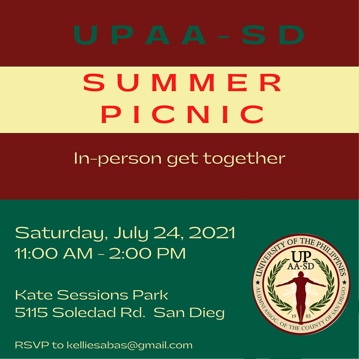 UPAA-SD Summer Picnic (In-Person Event)