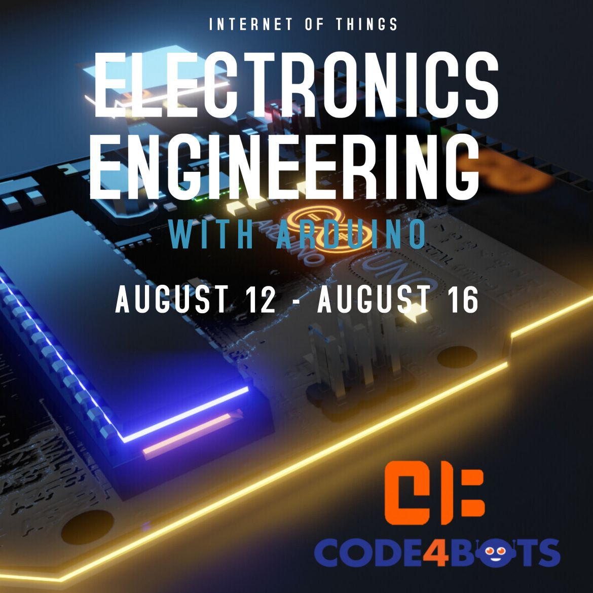 Code4Bots IOT Electronics Engineering Full-Day Summer Camp