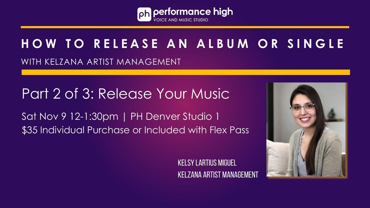 How to Release an Album or Single- Release Your Music Part 2 of 3