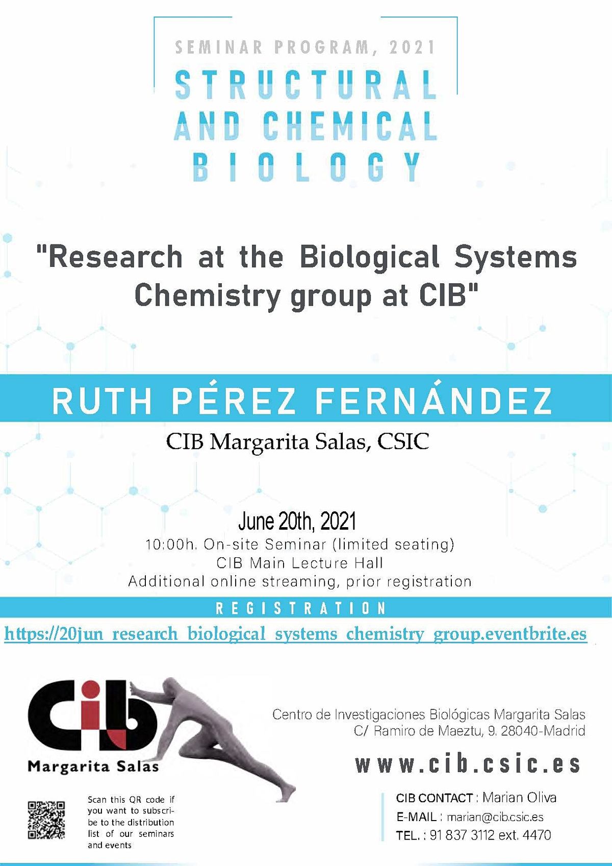 Research at the Biological Systems Chemistry group at CIB