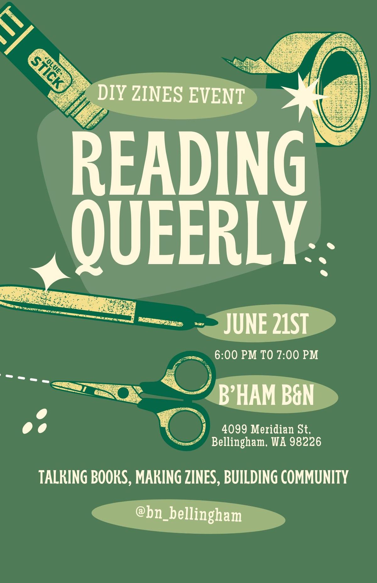 Reading Queerly Book Club and Zine Making Night