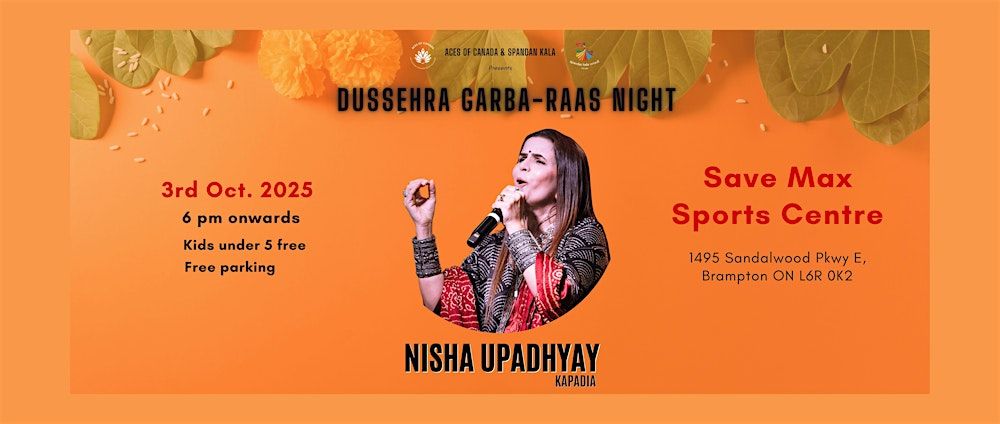 Nisha Upadhyay Kapadia | Navratri Garba Raas | Live Indian Music | Toronto