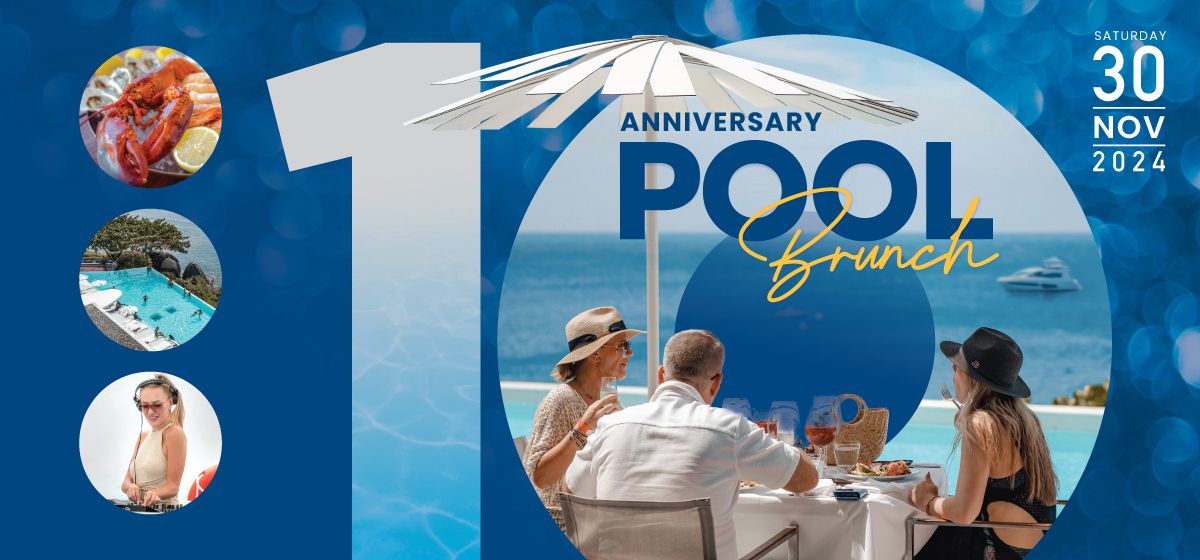 Celebrate 10 years of Kata Rocks with our Signature Pool Brunch!