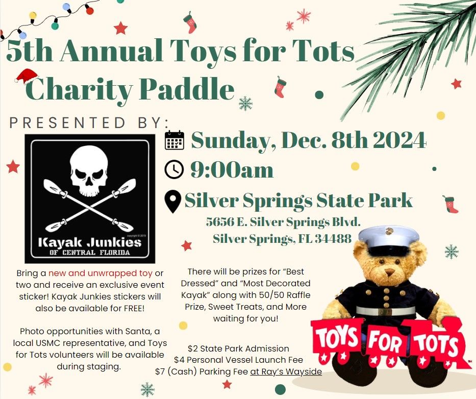 5th Annual Toys for Tots Charity Paddle