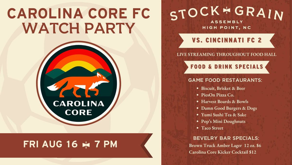 Watch Party: CCFC vs. CINCINNATI FC 2