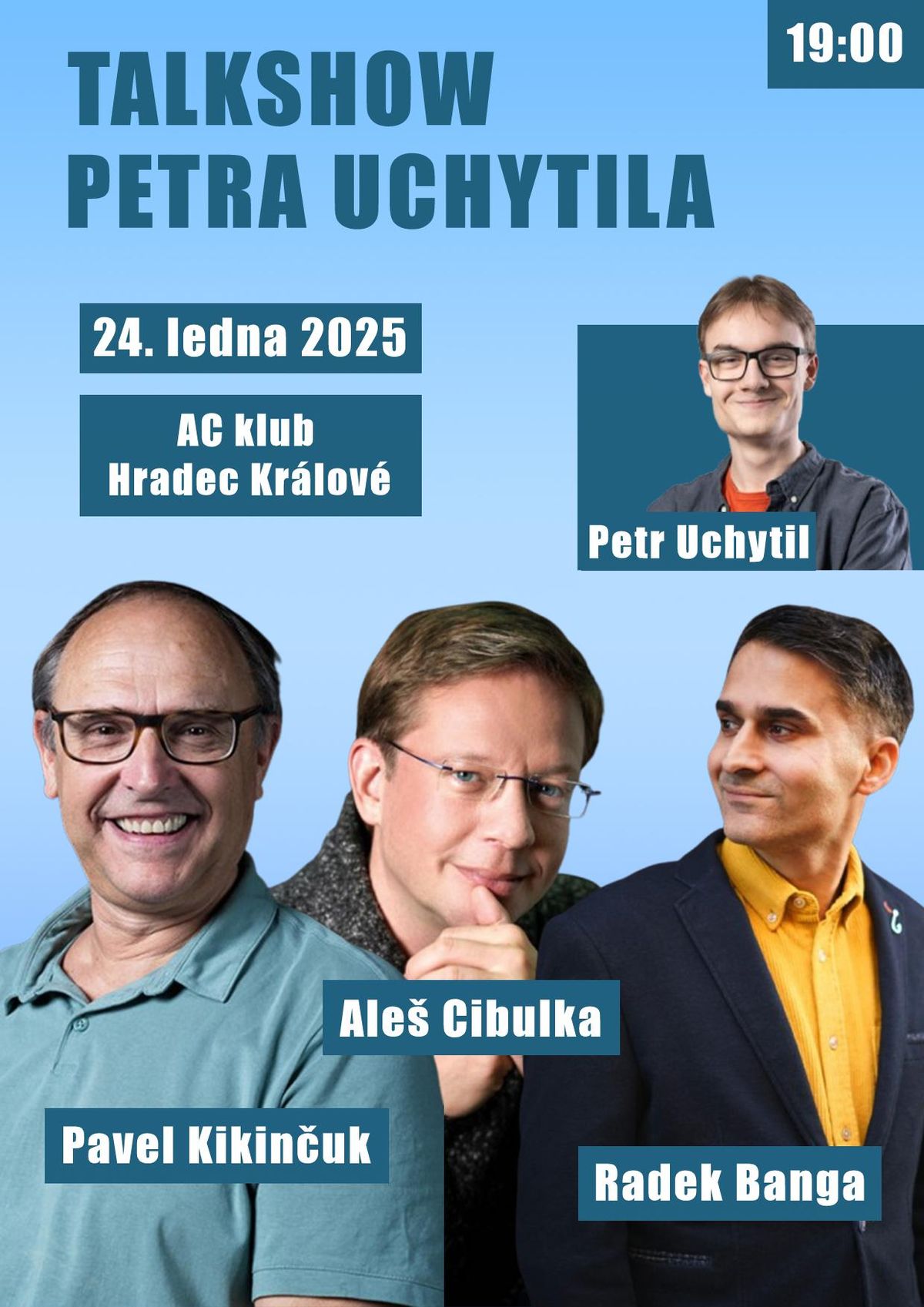 Talkshow Petra Uchytila - Kikin\u010duk, Cibulka, Banga v AC klubu