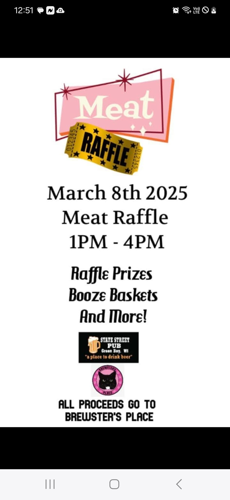 Meat Raffle for Brewsters place