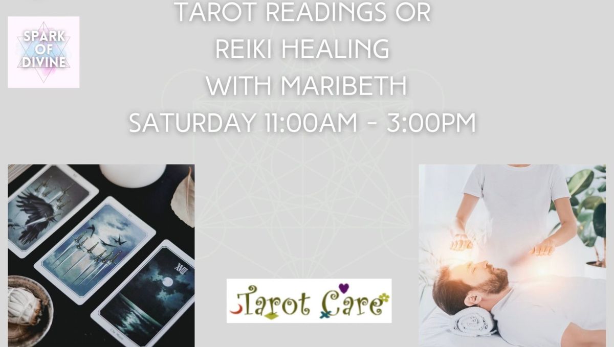 Tarot Readings or Reiki Healing with Maribeth