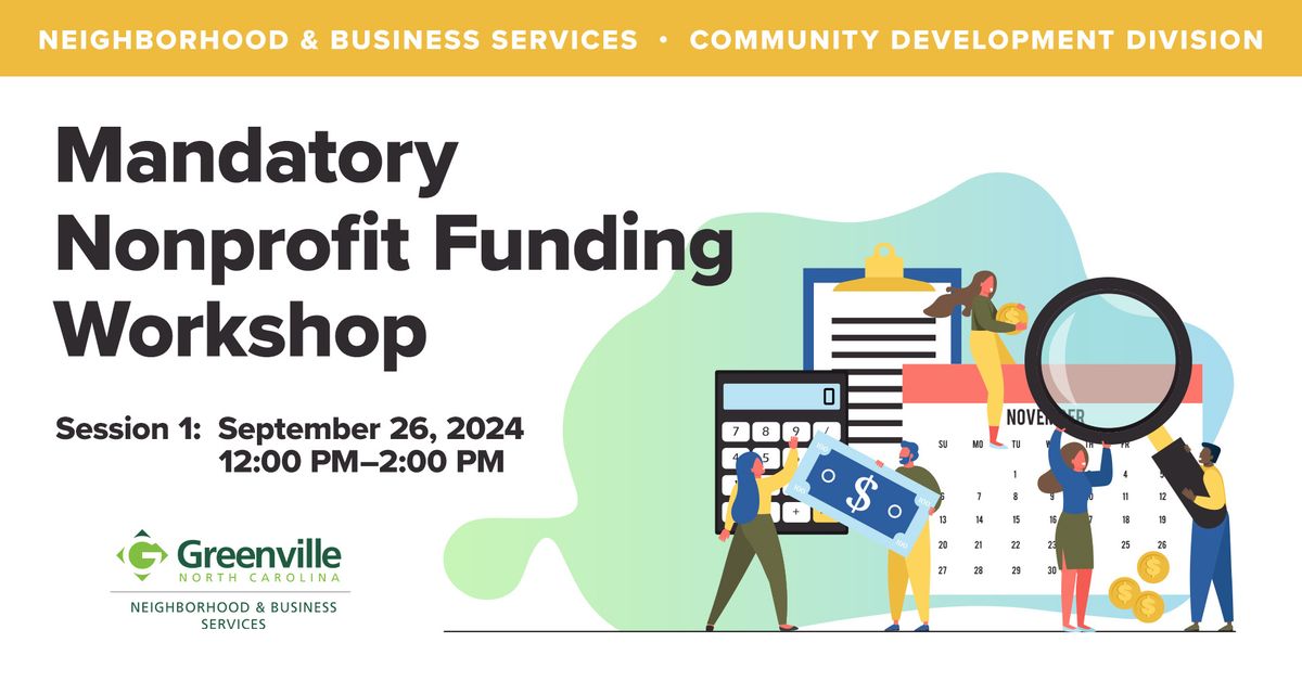 Mandatory Nonprofit Funding Workshop: Session 1