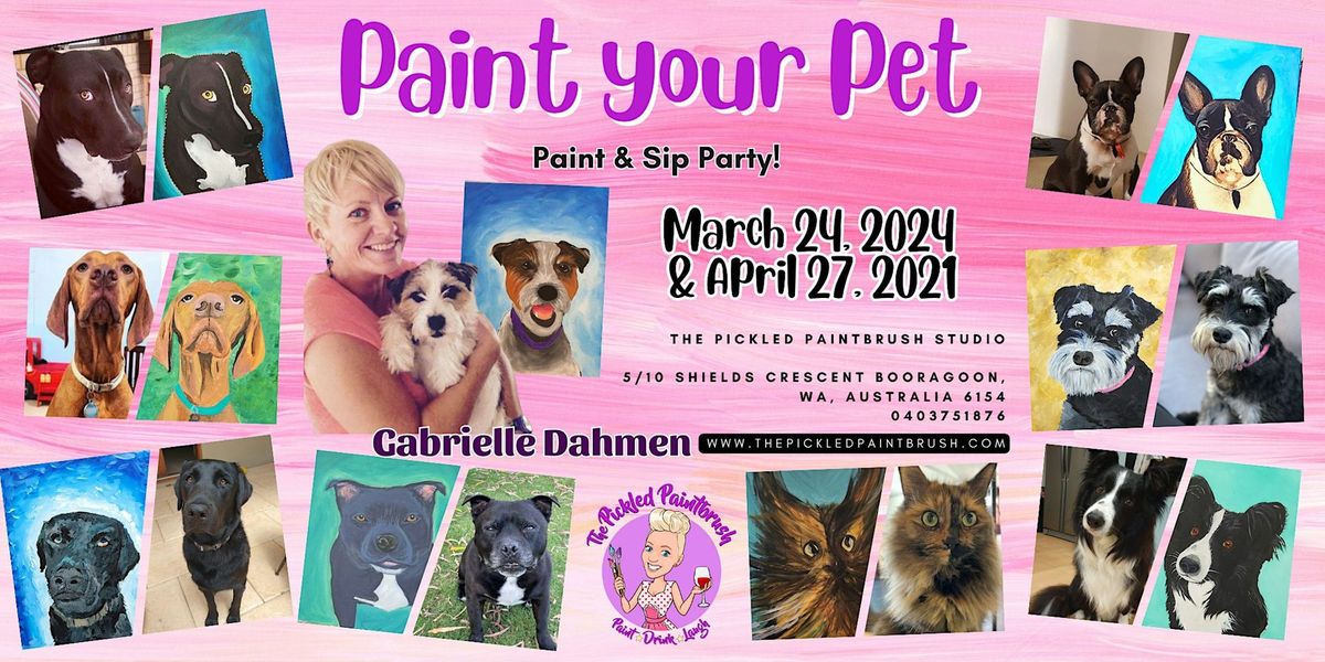 Painting Class - Paint your Pet - April  27,  2024