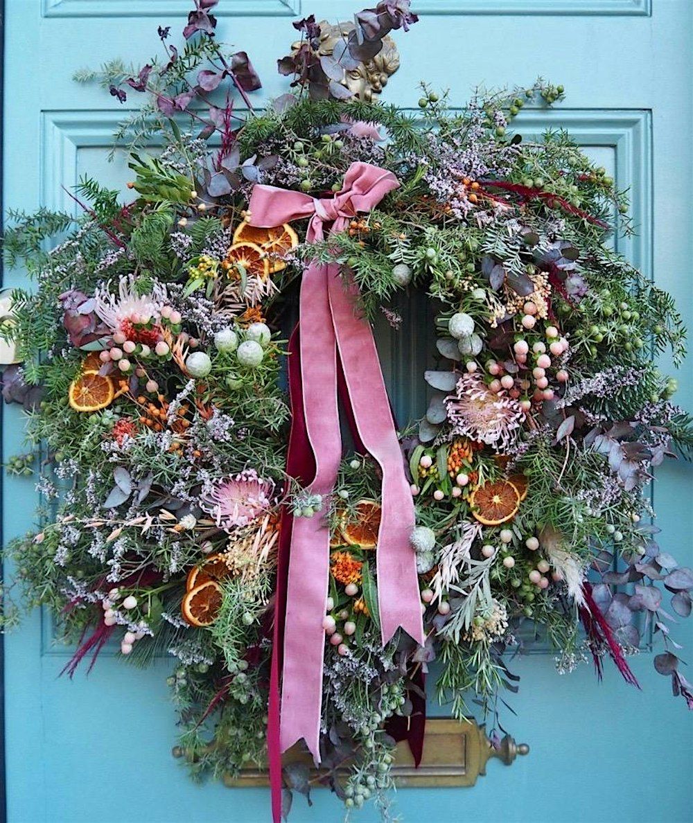 Festive Christmas Wreath workshop at Brownlow Hall, Warfield