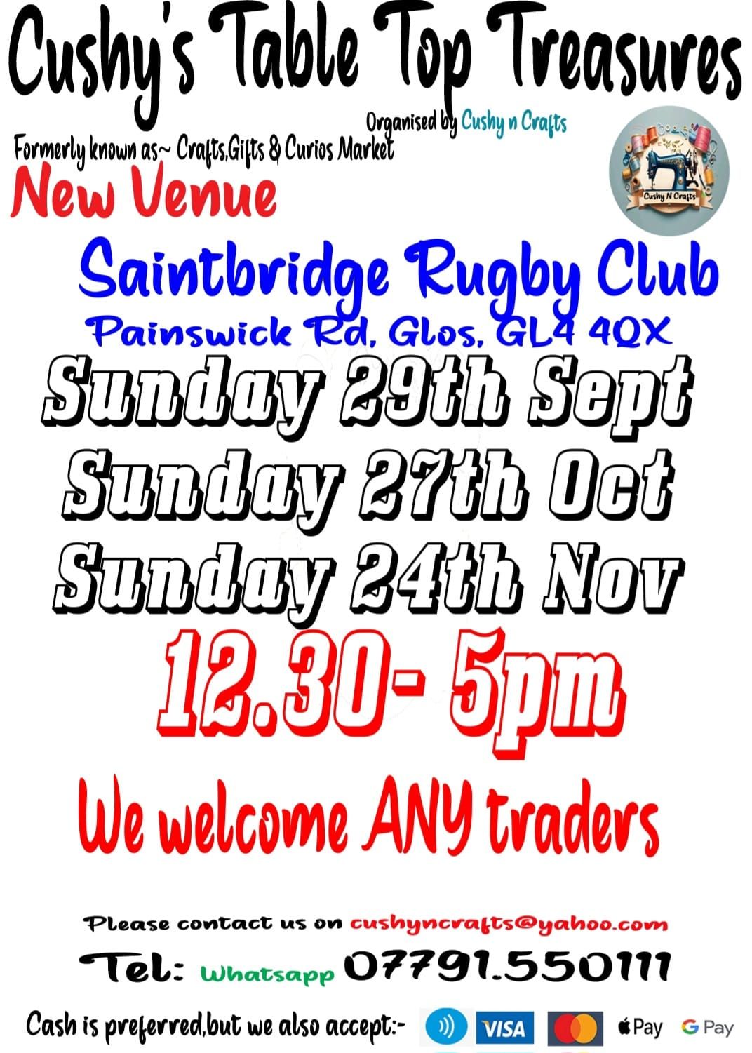 Cushys Table Top Treasures- Saintbridge RC