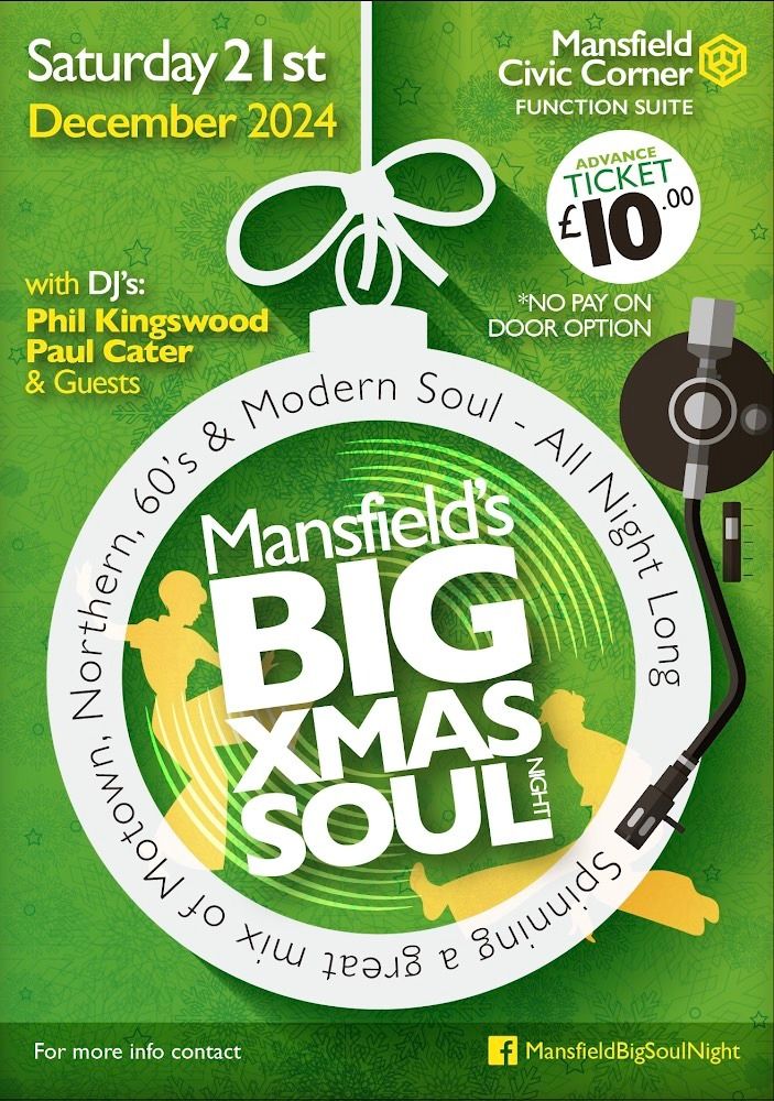 MANSFIELD BIG SOUL NIGHT  XMAS SOUL NIGHT HO HO HO 