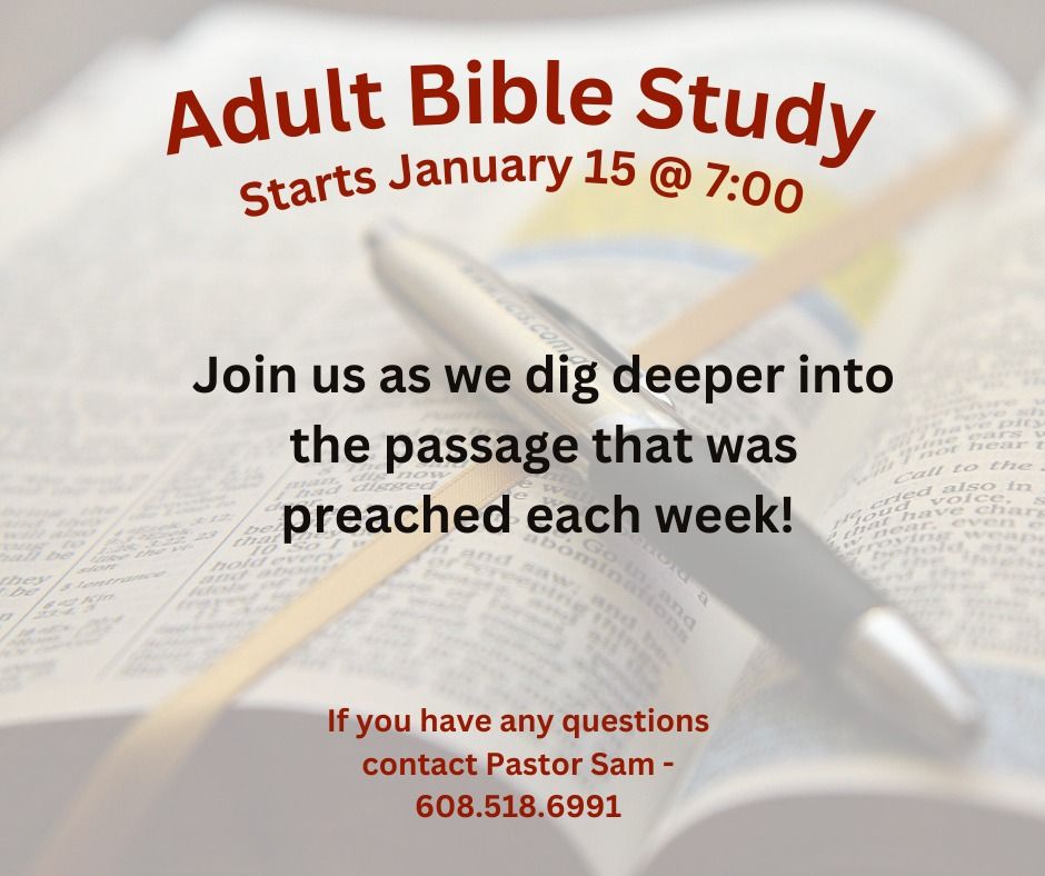 Adult Bible Study