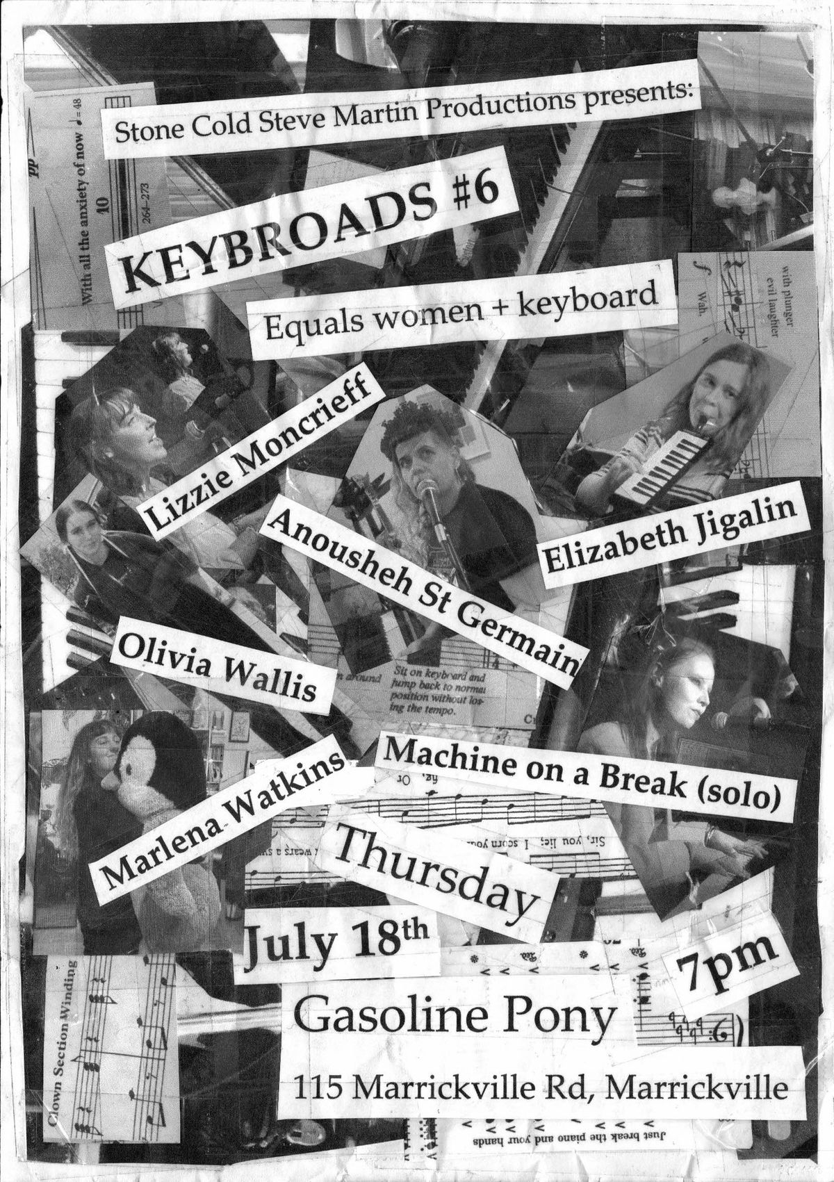 Keybroads #6, Local Femme Piano Night