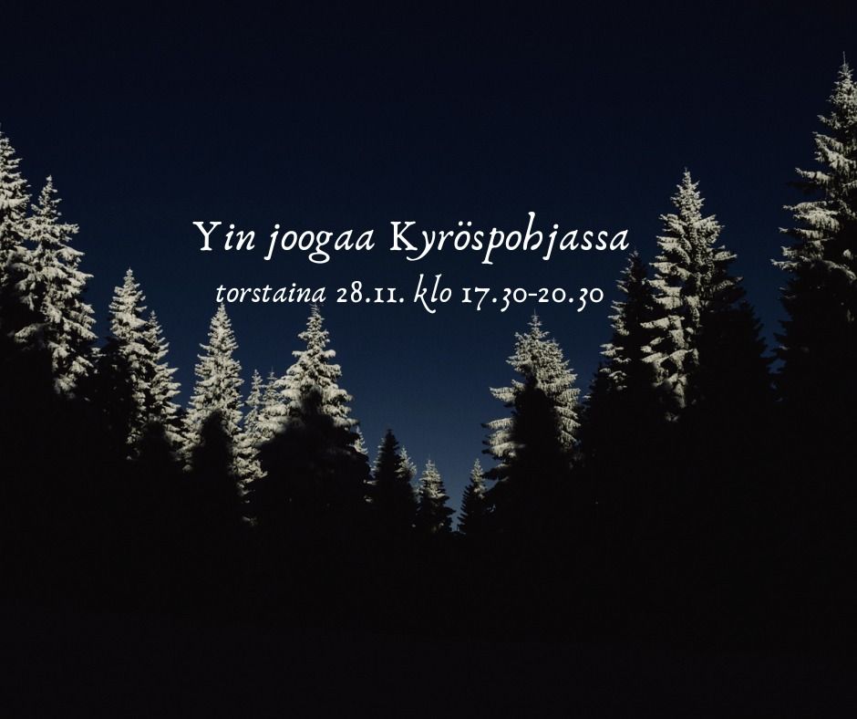 Yin jooga Frantsilan Hyv\u00e4n Olon Keskuksessa