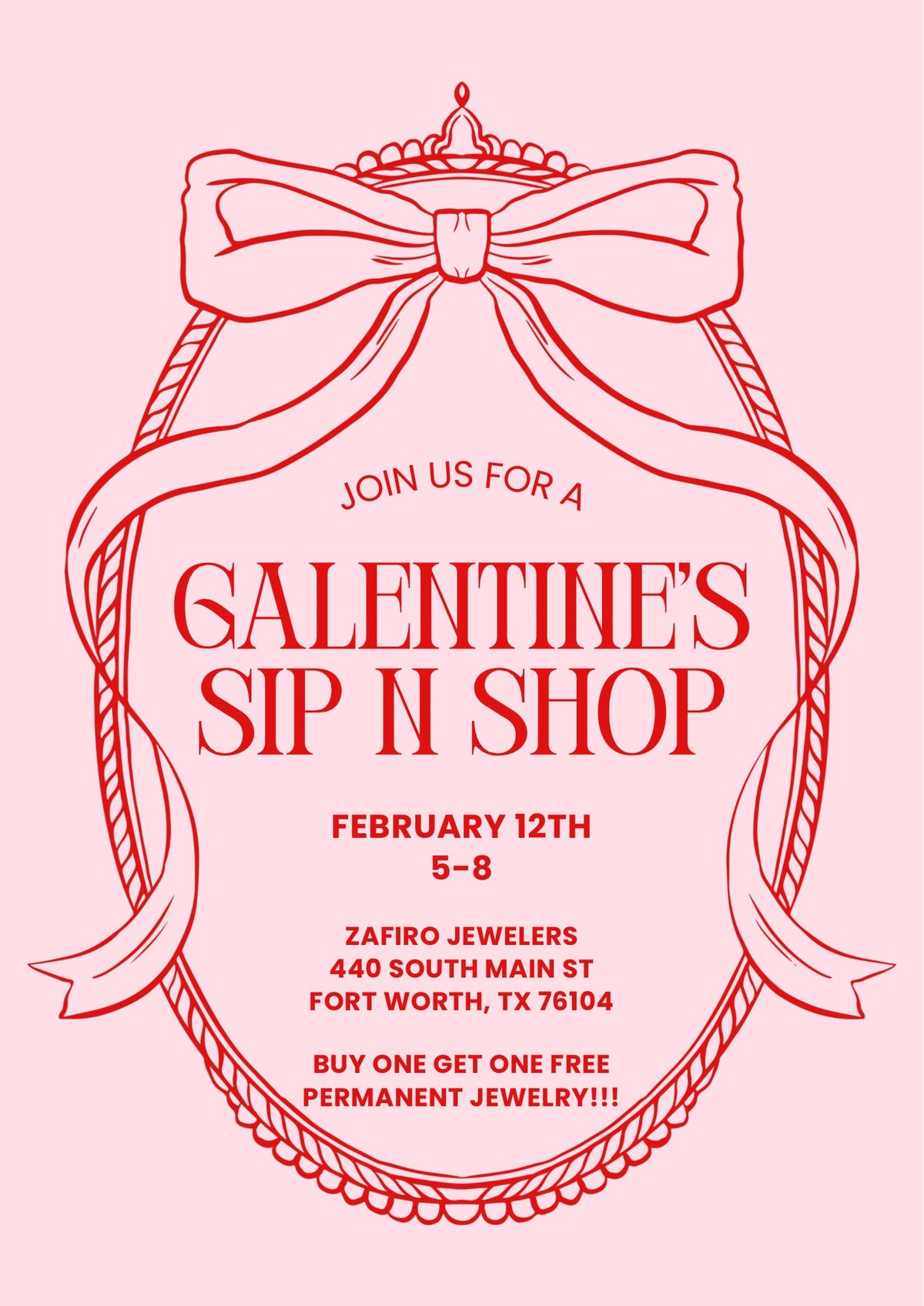 Galentines Sip n Shop