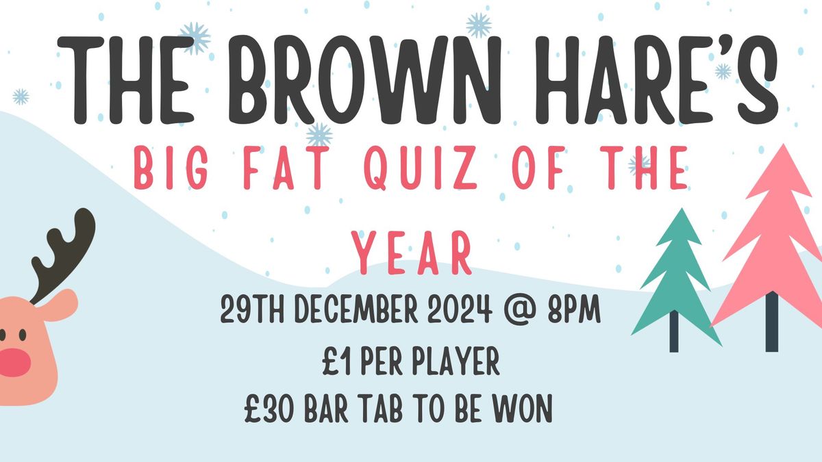 BIG FAT QUIZ OF THE YEAR