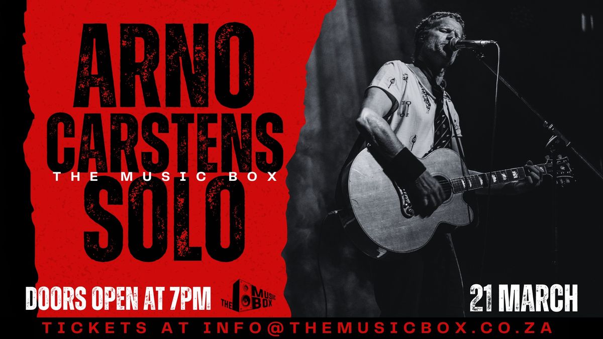 Arno Carstens live at The Music Box