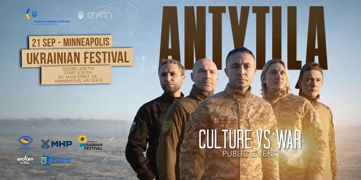 Minneapolis: ANTYTILA "Culture vs War" US Charity Tour