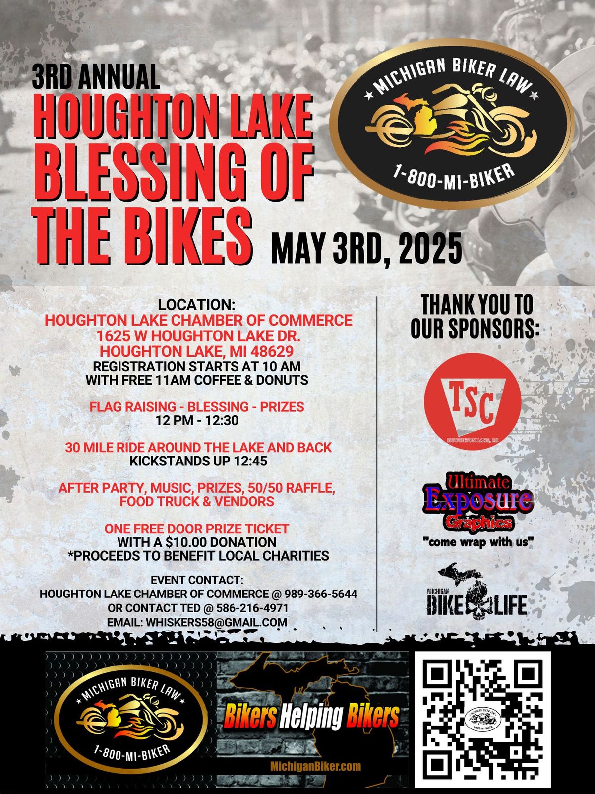 Houghton Lake Blessing of Bikes - 3rd Annual 