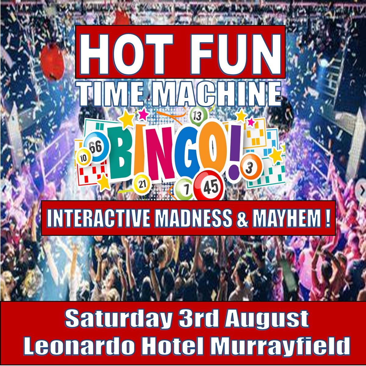 Edinburgh - Hot Fun Time Machine Bingo