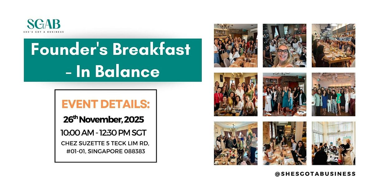 Founder's Breakfast - In Balance