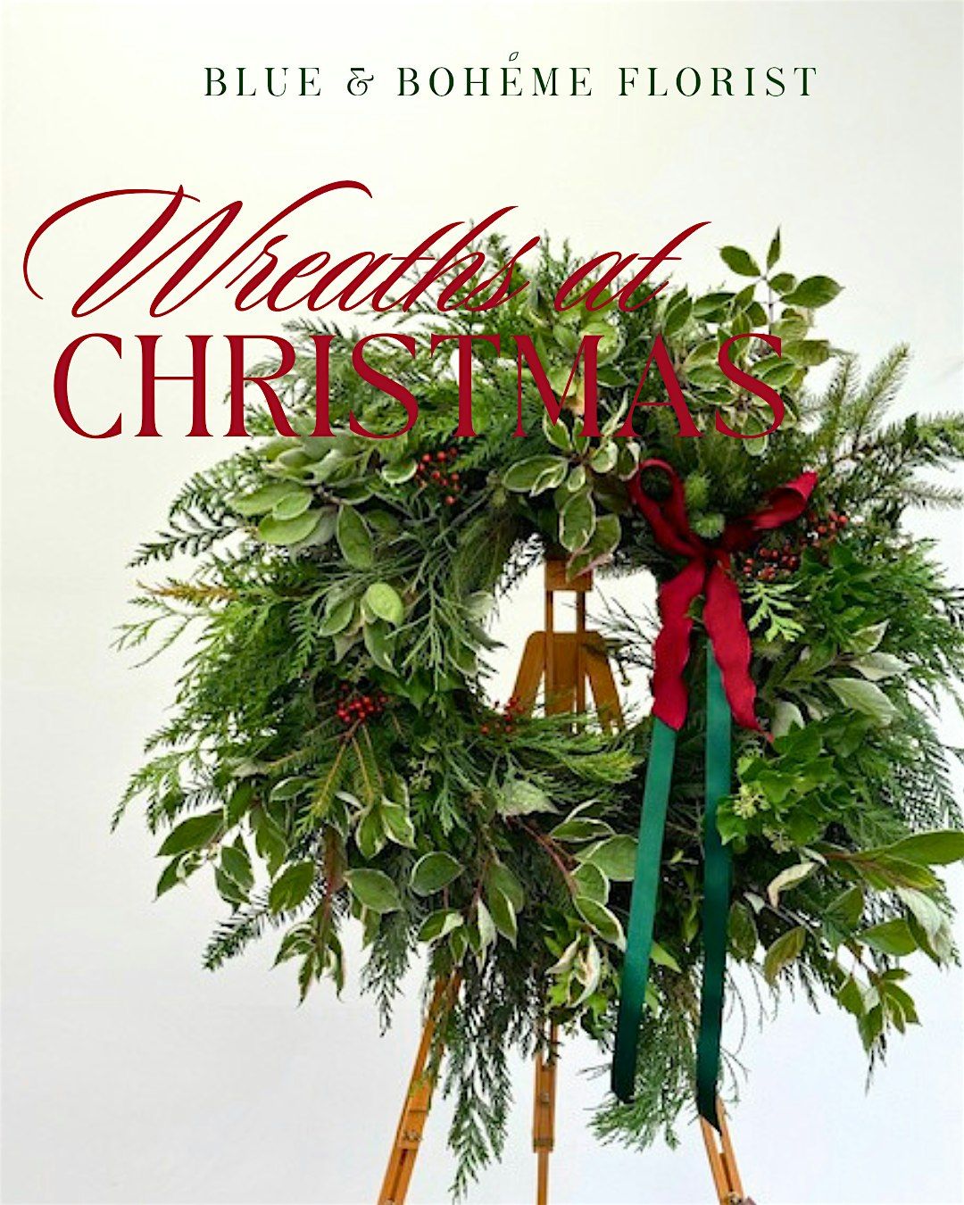 Christmas Wreath Making (LUXURY) plus Hot Drinks & Bakes