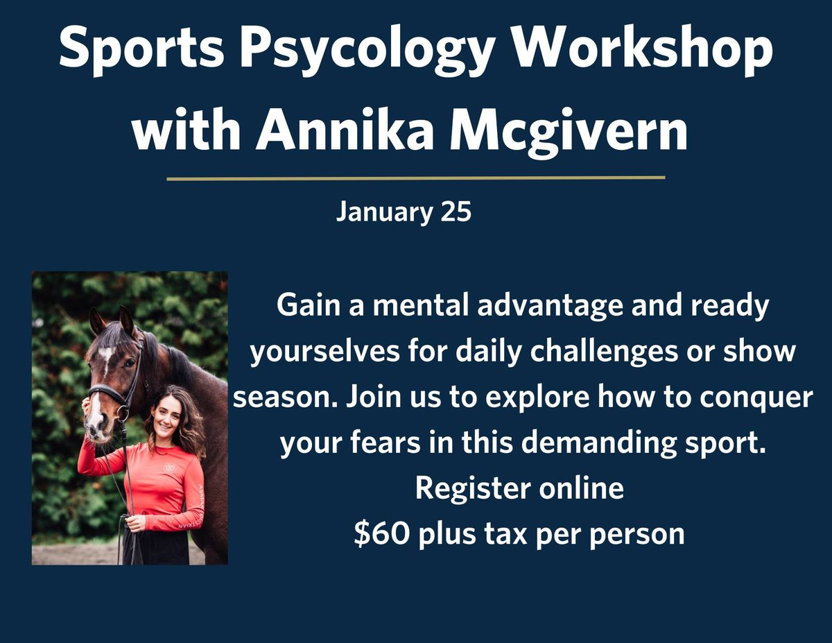 Sports Psycology Workshop with Annika McGivern 