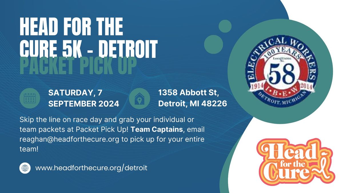 Head for the Cure 5K - Detroit Packet Pickup