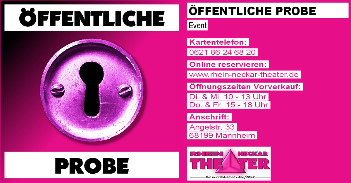 \u00d6ffentliche Probe | Event