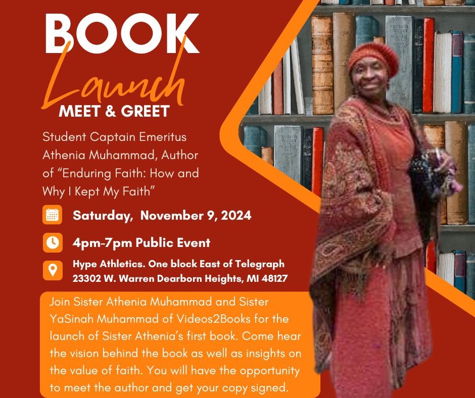 Book Signing Meet & Greet with Student Captain Emeritus Athenia Muhammad