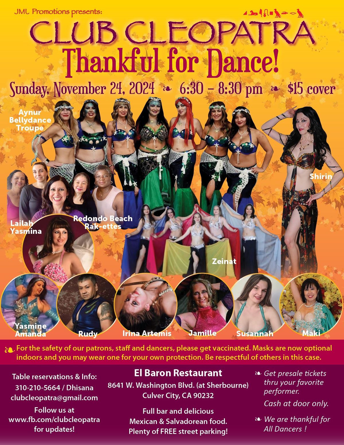 Club Cleopatra\u2019s Thankful for Dance!