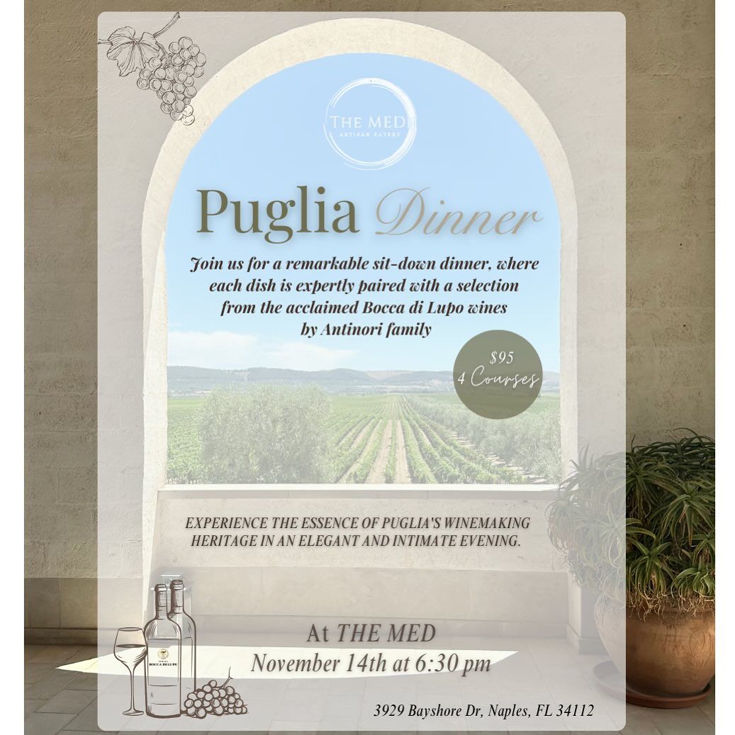 Puglia Wine Dinner