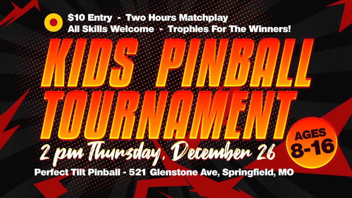 Youth Pinball Tournament - 16 and under