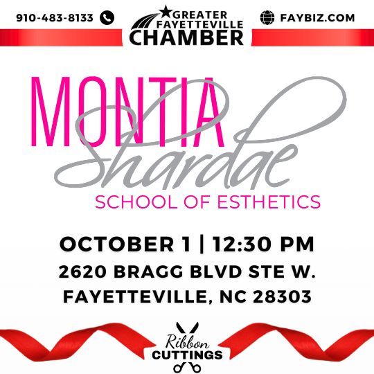 Ribbon Cutting - Monita Shardae School of Esthetics