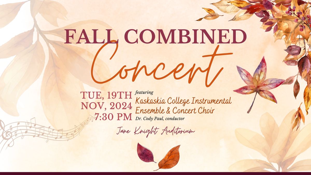 Fall Combined Music Concert