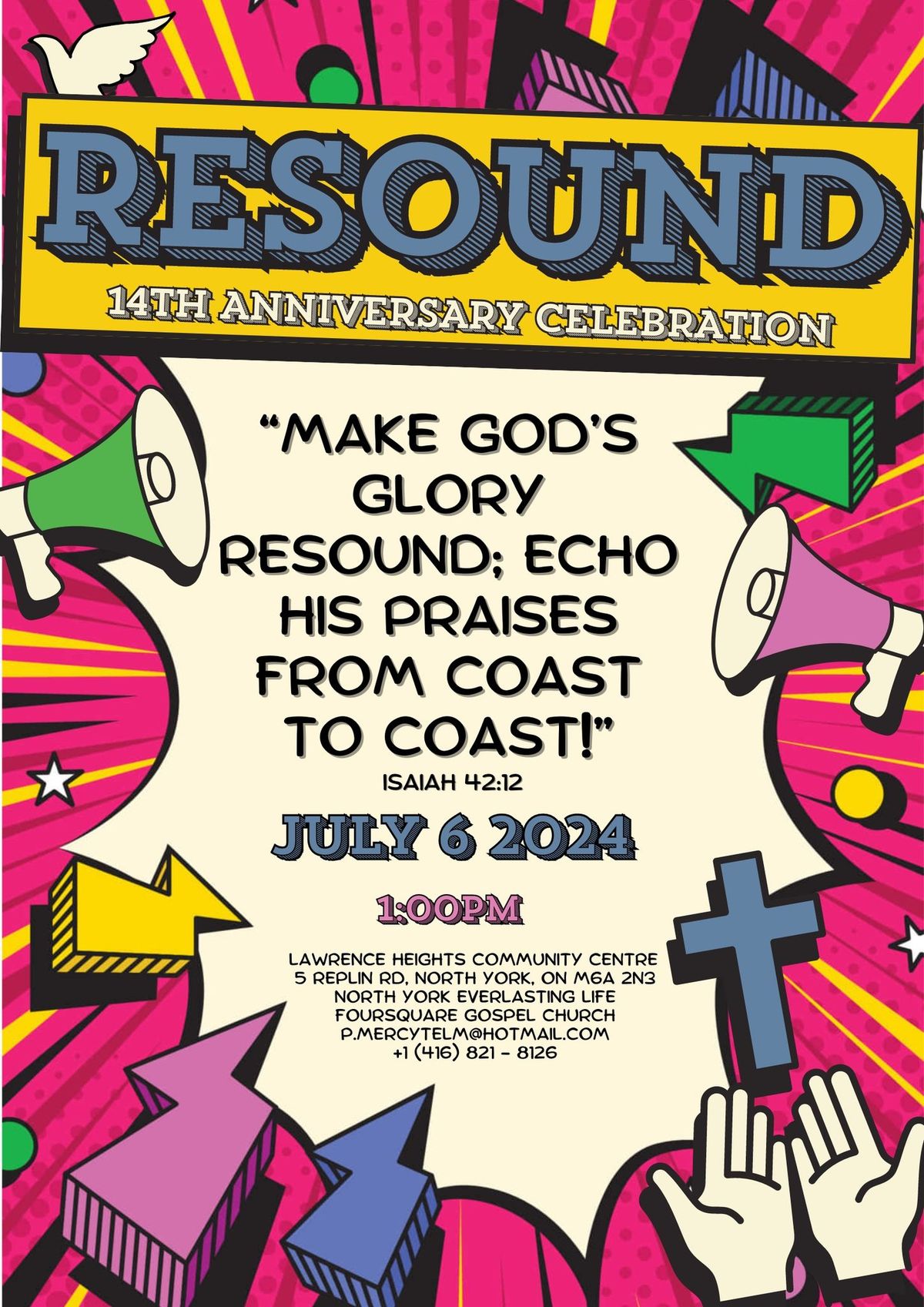 NYELFGC presents RESOUND (14th Church Anniversary Celebration) 