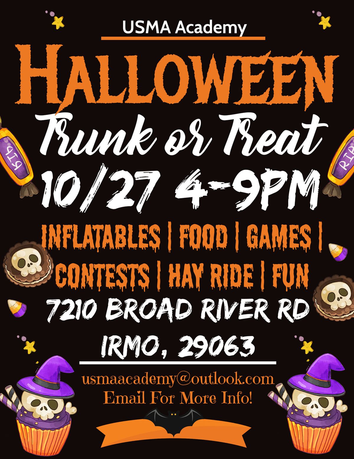 IRMO HALLOWEEN TRUNK OR TREAT 10\/27