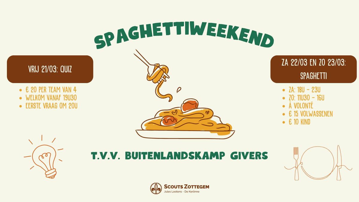 Spaghettiweekend Givers \ud83c\uddf8\ud83c\uddf0