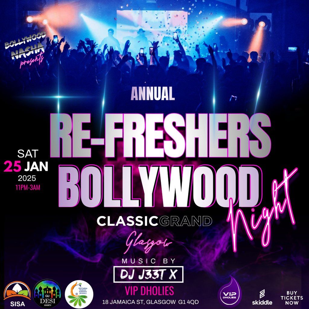 Re-Freshers Bollywood Night 2025: Glasgow