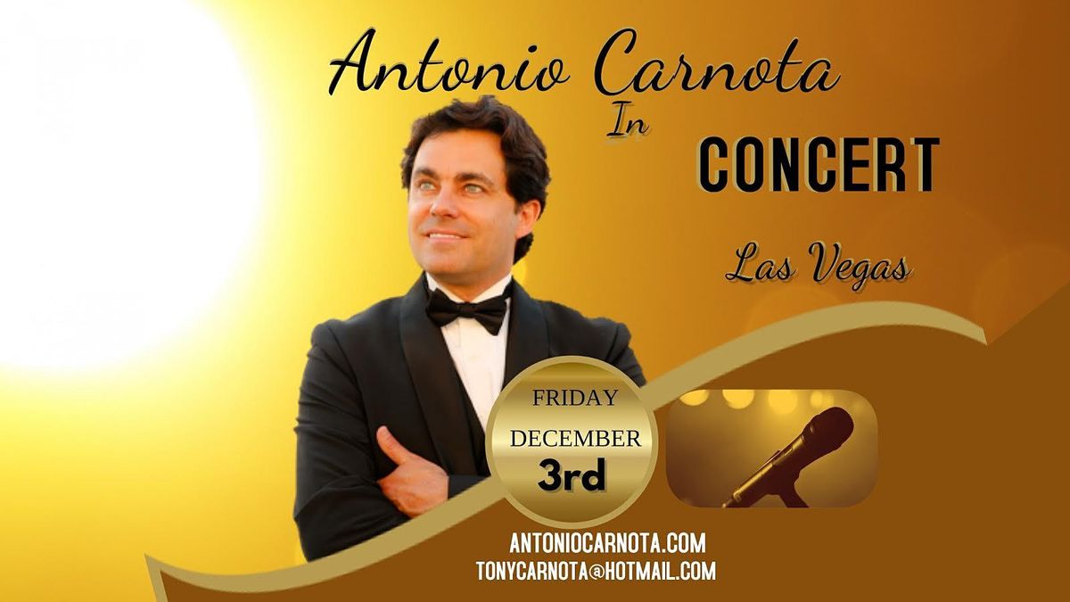ANTONIO CARNOTA in Concert  \u201cLove & Gratitude\u201d