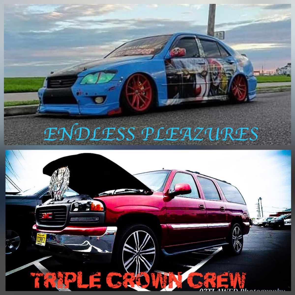 Triple Crown Crew & Endless Pleazures Car meet
