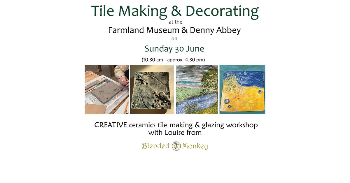 Ceramic Tile Making & Glazing Workshop at the Farmland Museum