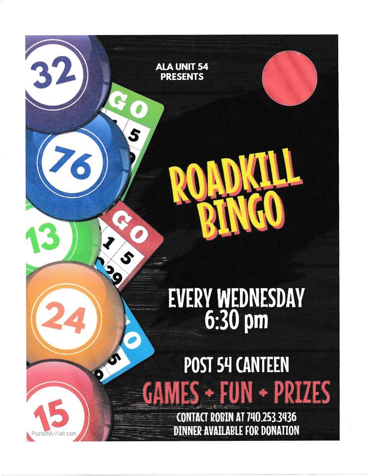 Roadkill Bingo 