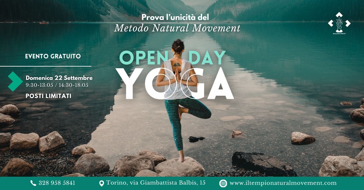 OPEN DAY YOGA - Evento Gratuito - Prova l'unicit\u00e0 del Metodo Natural Movement \ud83c\udf3f Prenota ora!  