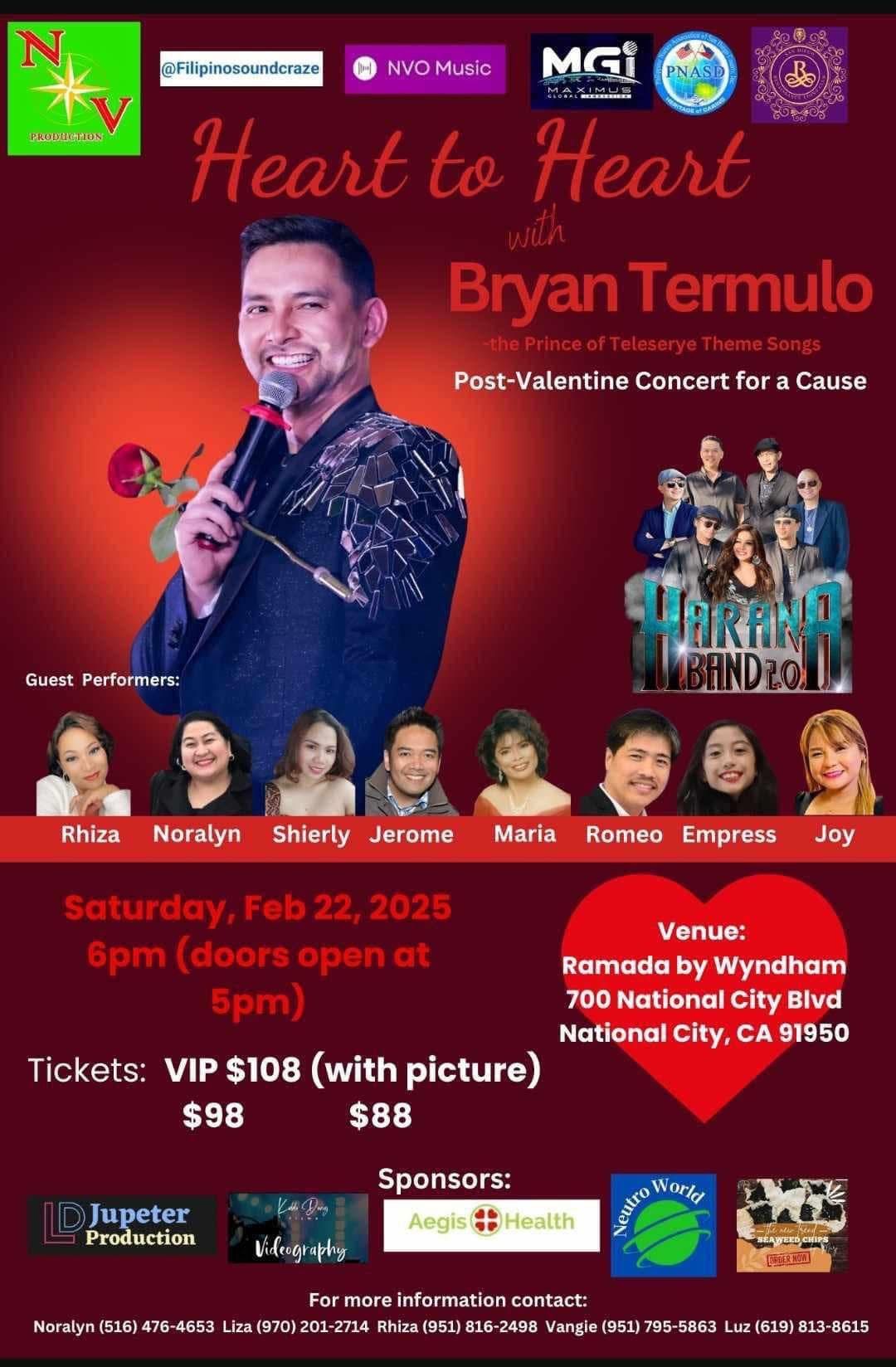 Post Valentine Concert with Bryan Termulo, The Prince of Teleserye Theme Songs