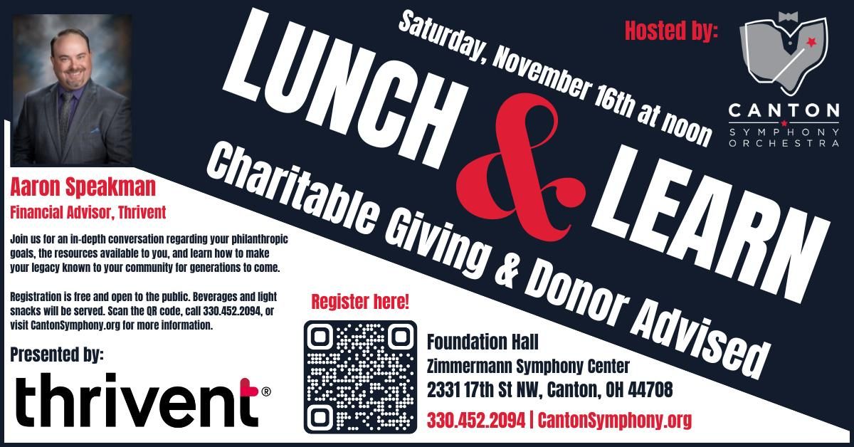 Lunch & Learn: Charitable Giving and Donor Advised Funds