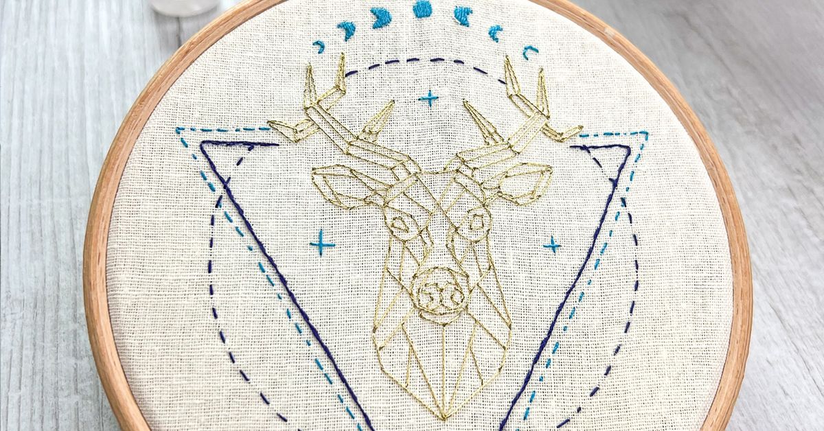 Golden Stag Hand embroidery workshop